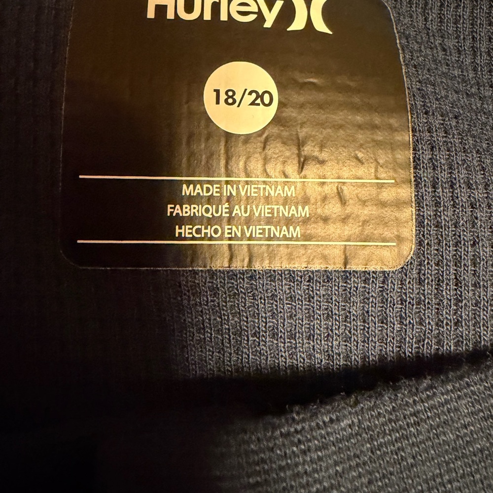 Hurley Dark Blue‎ Long Sleeve Henley - Picture 4 of 4